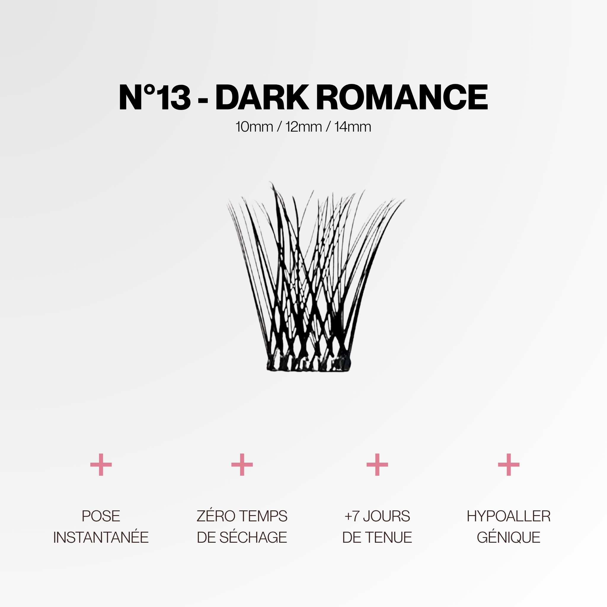 N°13 Dark Romance｜Cils Press-On Premium