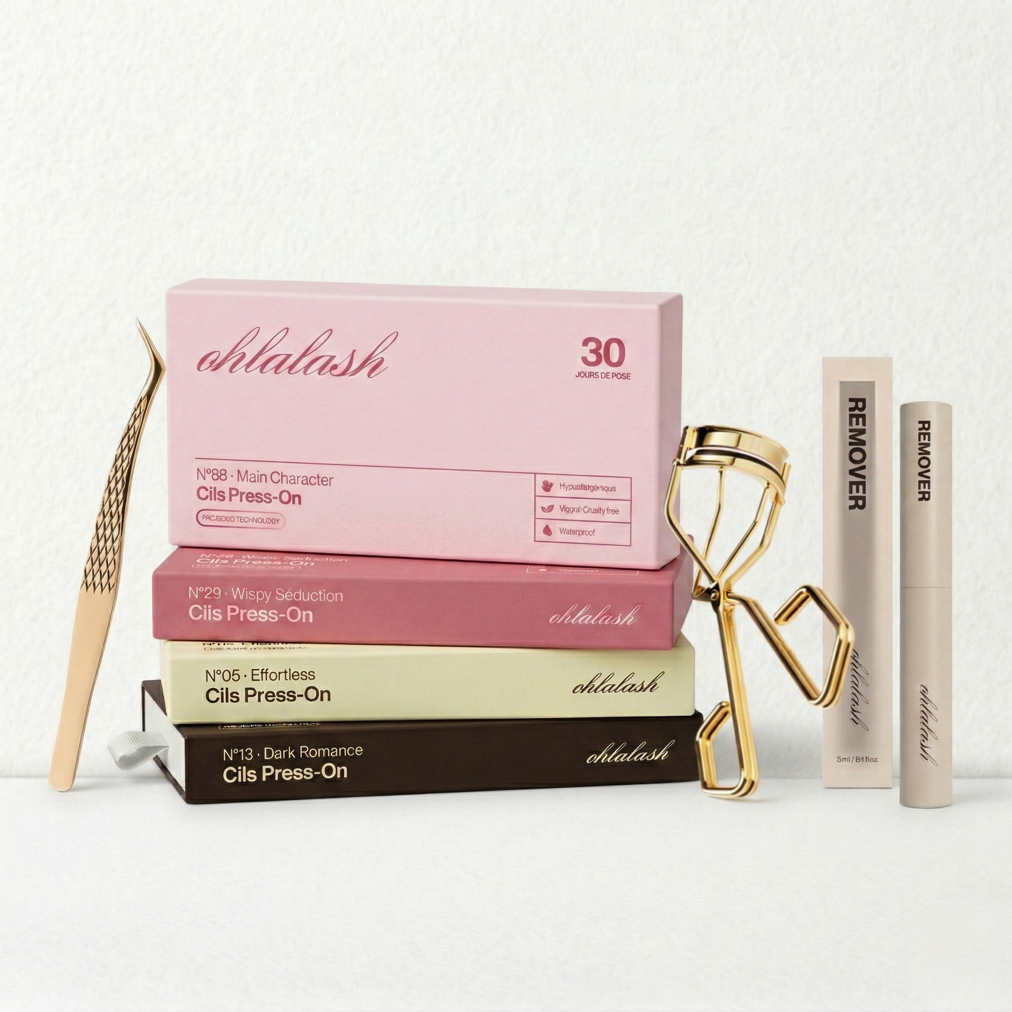 Kit Essential de Cils Press-On Premium